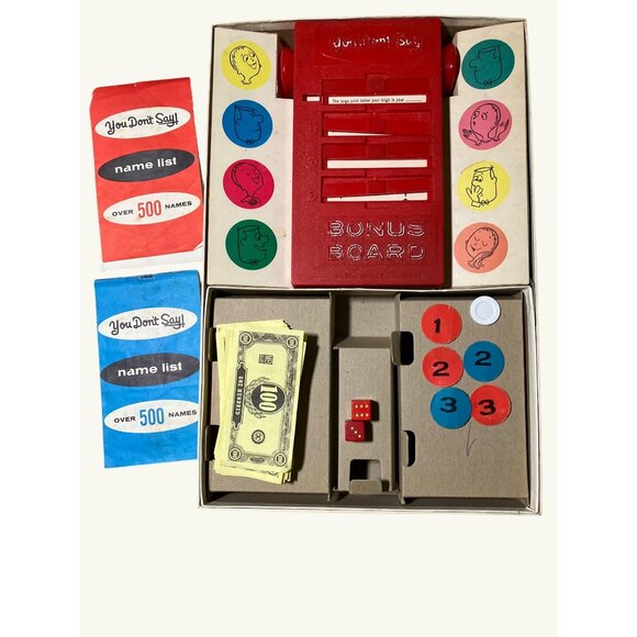 Milton Bradley Vintage 1963 "You Don't Say!" Game - Picture 8 of 11